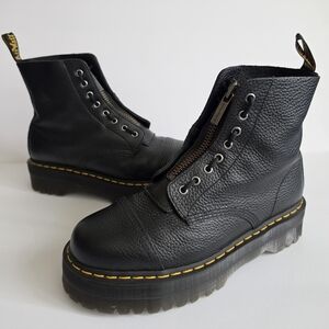 Dr. Martens SINCLAIR Milled Nappa Leather Platform Boots Size 11